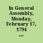 In General Assembly, Monday, February 17, 1794 An act to prevent the damages which may happen by firing of woods.