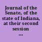 Journal of the Senate, of the state of Indiana, at their second session at Corydon