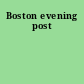 Boston evening post