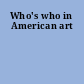 Who's who in American art