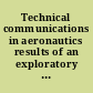 Technical communications in aeronautics results of an exploratory : an analysis of managers and nonmanagers responses /