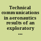 Technical communications in aeronautics results of an exploratory study, an analysis of profit managers' and nonprofit managers' responses /