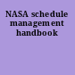 NASA schedule management handbook