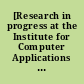 [Research in progress at the Institute for Computer Applications in Science and Engineering] semiannual report, April 1, 1987 through October 1, 1987, contract no. NAS1-18107.