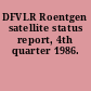 DFVLR Roentgen satellite status report, 4th quarter 1986.
