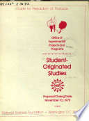 Student-originated studies.