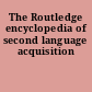 The Routledge encyclopedia of second language acquisition