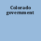 Colorado government