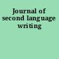 Journal of second language writing