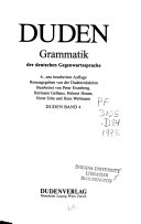 Duden, Grammatik der deutschen Gegenwartssprache /