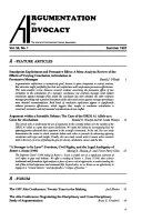 Argumentation and advocacy : the journal of the American Forensic Association.
