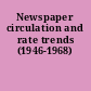 Newspaper circulation and rate trends (1946-1968)