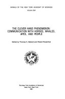 The Clever Hans phenomenon : communication with horses, whales, apes, and people /