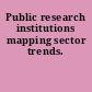 Public research institutions mapping sector trends.