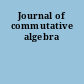 Journal of commutative algebra