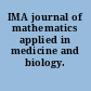 IMA journal of mathematics applied in medicine and biology.