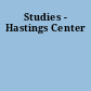 Studies - Hastings Center