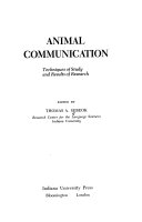 Animal communication : techniques of study and results of research /