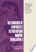 Mechanisms of lymphocyte activation and immune regulation II