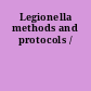 Legionella methods and protocols /