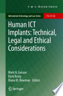 Human ICT implants technical, legal and ethical considerations /