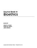 Source book in bioethics : a documentary history /