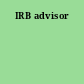 IRB advisor