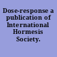 Dose-response a publication of International Hormesis Society.