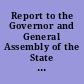 Report to the Governor and General Assembly of the State of Colorado from the Colorado Secretary of State pursuant to section 4-9-527, Colorado Revised Statutes