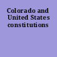 Colorado and United States constitutions
