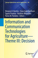 Information and communication technologies for agriculture.