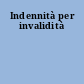 Indennità per invalidità