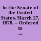 In the Senate of the United States. March 27, 1878. -- Ordered to be printed. Mr. Hereford, from the Committee on Claims, submitted the following report. (To accompany Bill S. 997.) The Committee on Claims, to whom was referred the case of William L. Adams, late collector of Customs at the Port of Astoria, Oreg., submit the following report...