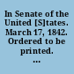 In Senate of the United [S]tates. March 17, 1842. Ordered to be printed. Mr. Graham submitted the following report: The Committee of Claims, to whom was referred the petition of Mary Aurelia Lewis, widow of Captain Andrew Lewis...