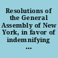 Resolutions of the General Assembly of New York, in favor of indemnifying Amos Kendall, late Postmaster General, for responsibility incurred by him in the discharge of his official duty. March 2, 1843. Laid on the table, and ordered to be printed.