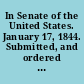 In Senate of the United States. January 17, 1844. Submitted, and ordered to be printed. Mr. Jarnagin made the following report: (To accompany Bill S. 7.) The Committee on Public Lands, to whom was referred "A Bill Relative to the Office of Surveyor General for the States of Ohio, Indiana, and Michigan," have had the same under consideration, and present the following report...