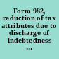 Form 982, reduction of tax attributes due to discharge of indebtedness (and section 1082 basis adjustment)