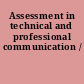 Assessment in technical and professional communication /