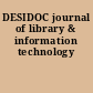 DESIDOC journal of library & information technology