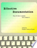 Effective documentation : what we have learned from  research /