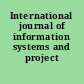 International journal of information systems and project management