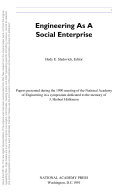 Engineering as a social enterprise /