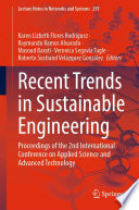 Recent trends in sustainable engineering : proceedings of the 2nd International Conference on Applied Science and Advanced Technology /