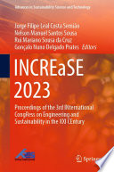 INCREaSE 2023 : proceedings of the 3rd INternational CongRess on Engineering and Sustainability in the XXI CEntury /