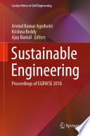 Sustainable engineering : Proceedings of EGRWSE 2018 /
