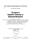 The impact of competitive technology on engineering management.