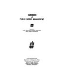 Handbook of public works management /