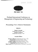 PICMET '01 : Portland International Conference on Management of Engineering and Technology : proceedings /