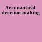 Aeronautical decision making