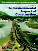 Environment, construction and sustainable development /